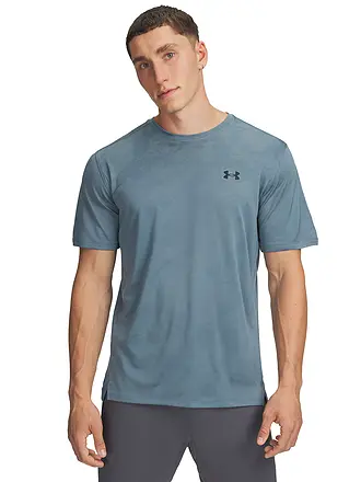 UNDER ARMOUR | T-shirt da allenamento da uomo UA TechTM Vent Jacquard | petrol